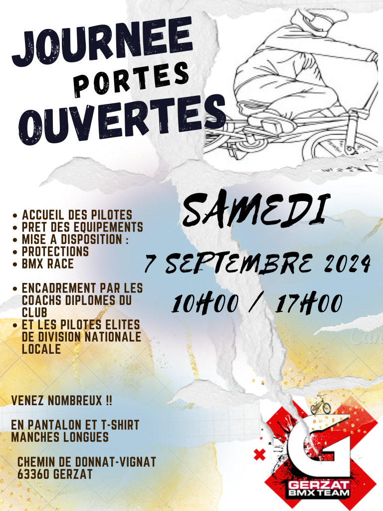 Journée Portes Ouvertes 07/09/2024 – BMX Gerzat