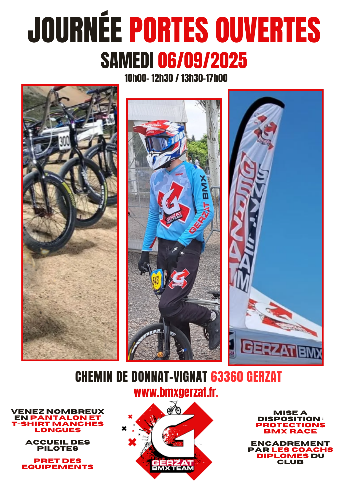 Journée Portes Ouvertes 06/09/2025 – Gerzat Arverne BMX