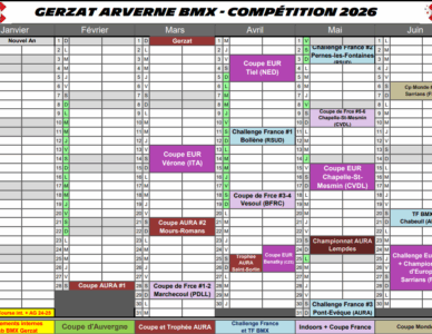 Manche #1 de la Coupe AURA à Gerzat en 2026 !  – Gerzat Arverne BMX